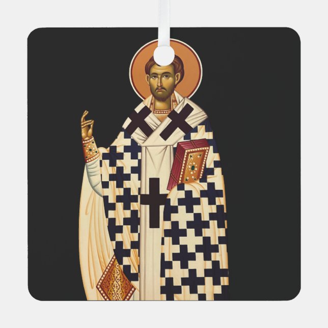 Saint Timothy the first Christian bishop of Ephes  Metal Ornament (Front)
