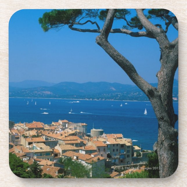 Saint Tropez Beverage Coaster (Front)