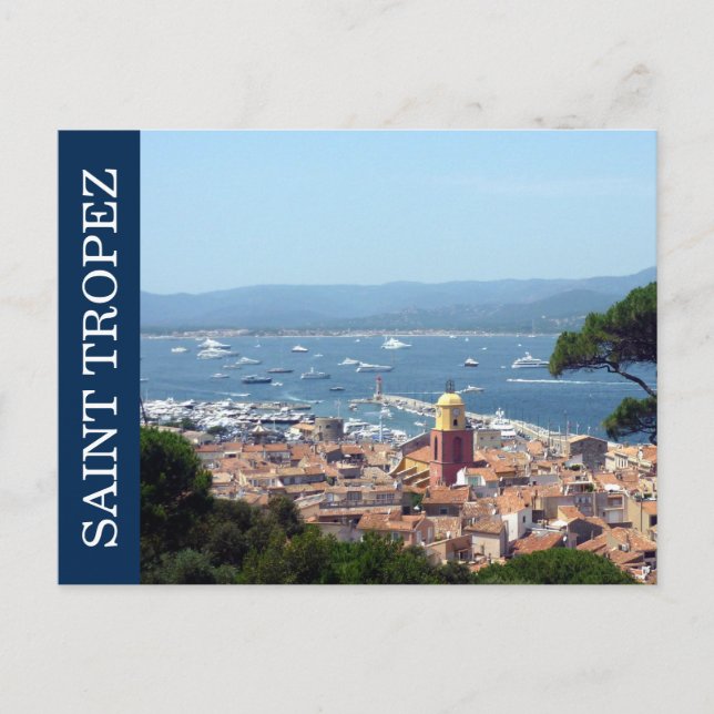 saint tropez blue postcard (Front)
