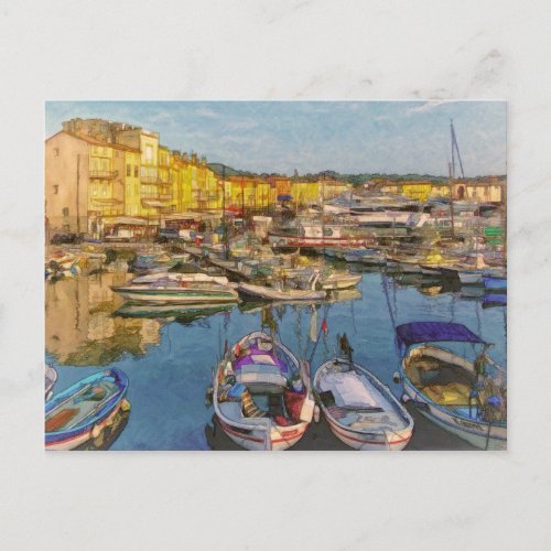 Saint Tropez  France Postcard