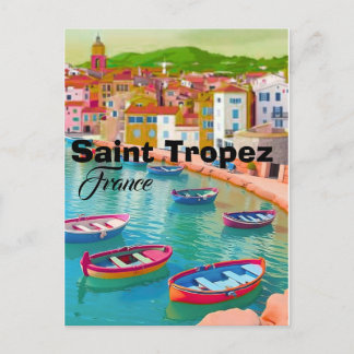 Saint Tropez France Postcard, France Postcard, Fra Postcard