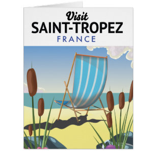 Saint-Tropez France travel poster  Cards