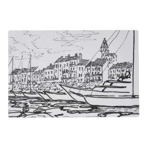 Saint-Tropez Harbor   French Riviera, France Placemat