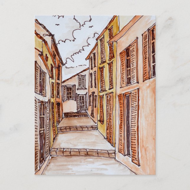 Saint-Tropez Streets | French Riviera, France Postcard (Front)