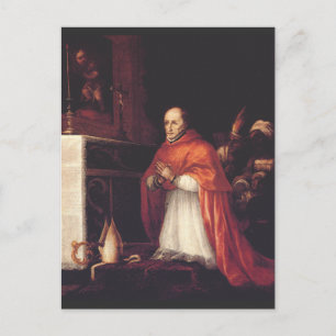 Saint Turibius of Mogrovejo Archbishop Art Postcard