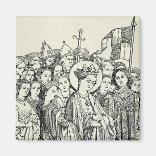 Saint Ursula Sacred Patron Saint Gift Art  Magnet