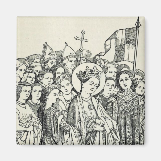 Saint Ursula Sacred Patron Saint Gift Art  Magnet (Front)