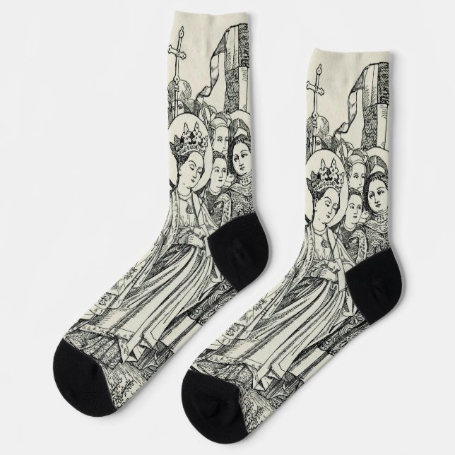 Saint Ursula virgin and martyr Socks (Left)