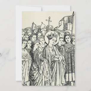 Saint Ursula virgin and martyr Thank You Card