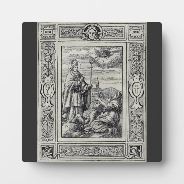 Saint Valentine Bishop of Terni  Plaque (Front)