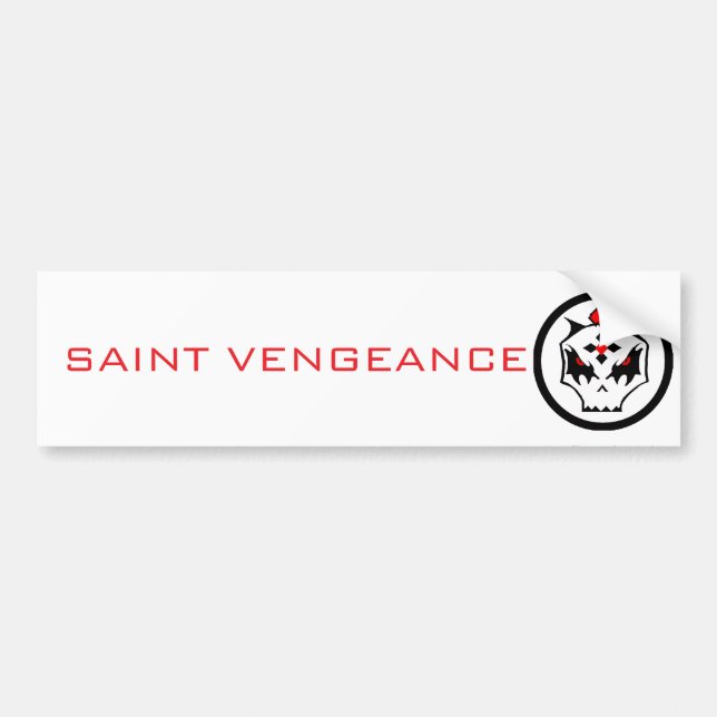 SAINT VENGEANCE  BUMPER STICKER (Front)