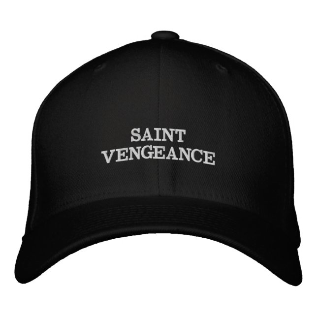 SAINT VENGEANCE  EMBROIDERED BASEBALL CAP (Front)