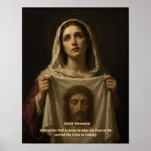 Saint Veronica Art Print - Holy Face of Jesus