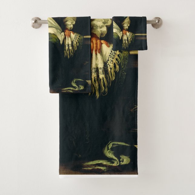 Saint Veronica by Bernardo Strozzi Bath Towel Set (Insitu)