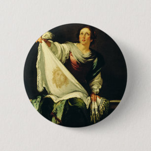 Saint Veronica by Bernardo Strozzi Button