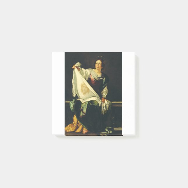 Saint Veronica by Bernardo Strozzi Post-it Notes (Front)