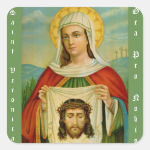 Saint Veronica Feast Day July 12 Square Sticker