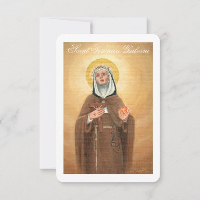 Saint Veronica Giuliani, Prayer Card (Front)