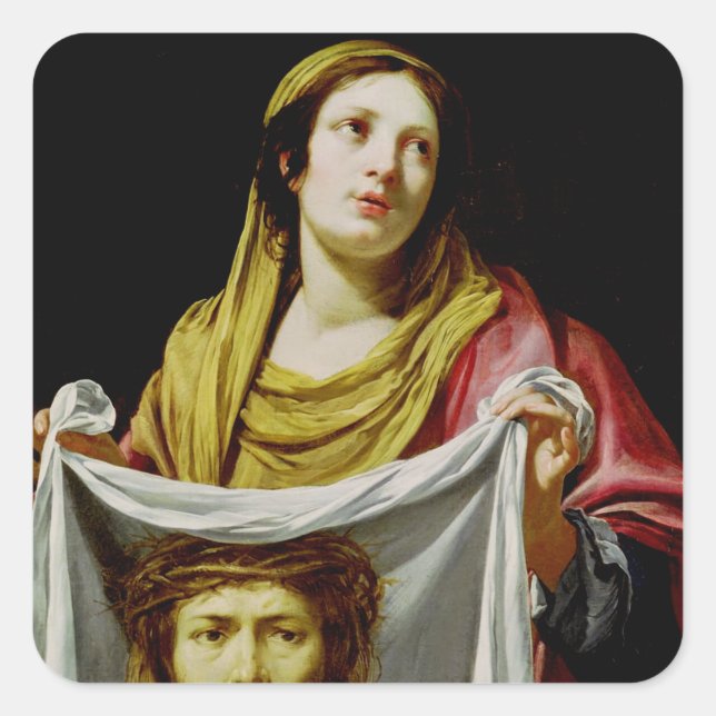 Saint Veronica Square Sticker (Front)