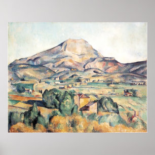 Saint-Victoire Barnes Mountain Paul Cezanne  Poster