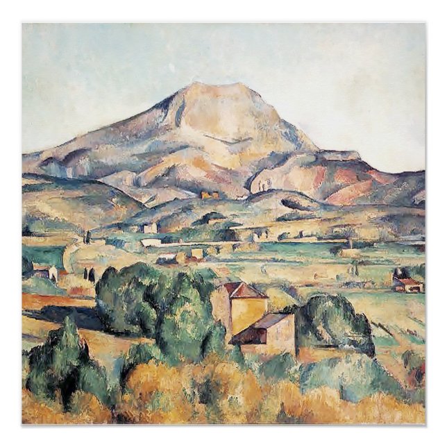 Saint-Victoire Barnes Mountain Paul Cezanne  Poster (Front)