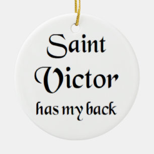 saint victor coffee mug ceramic ornament