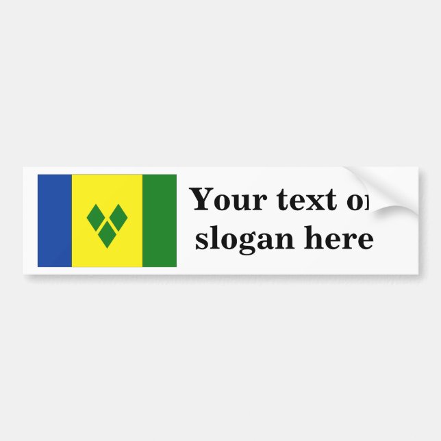 Saint Vincent and the Grenadines Bumper Sticker (Front)
