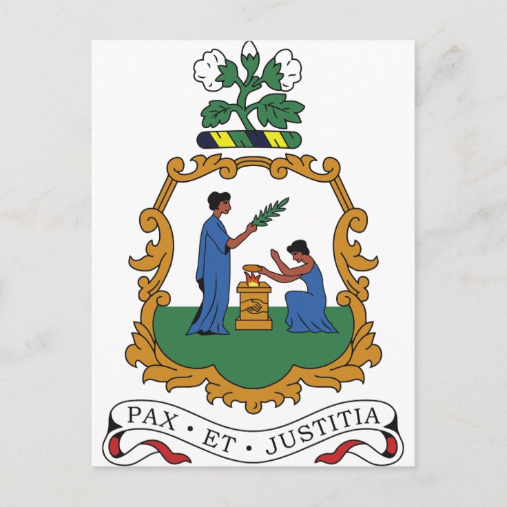 Saint Vincent and the Grenadines Coat of Arms Postcard | Zazzle