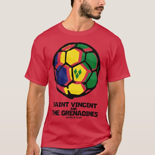 Saint Vincent and the Grenadines Country Flag T-Shirt (Front)