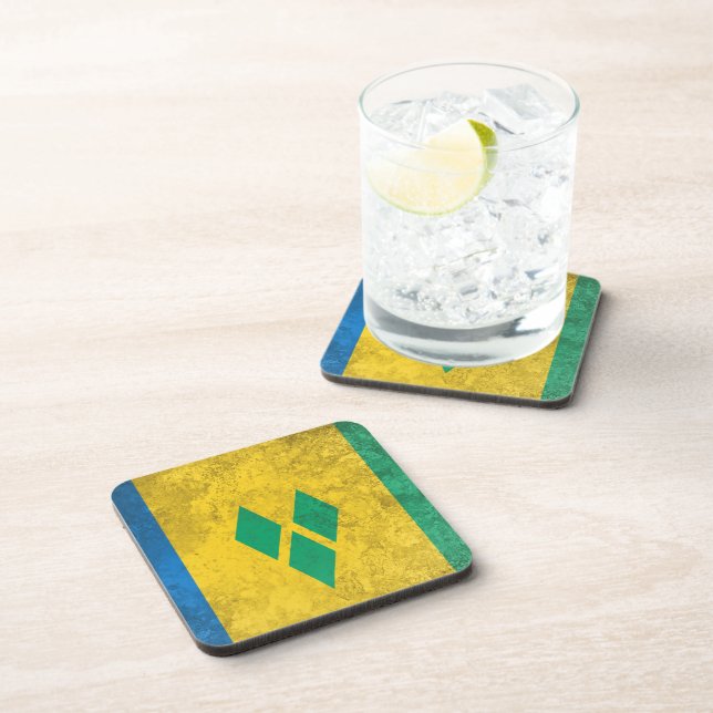 Saint Vincent and the Grenadines Drink Coaster (Right Side)