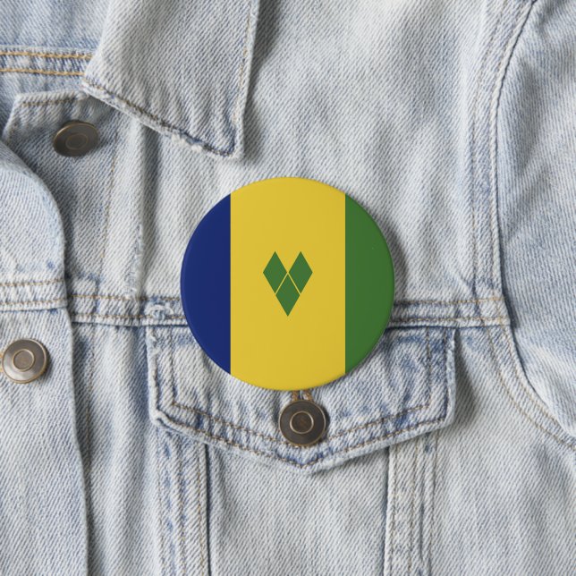 Saint Vincent and the Grenadines flag Button (In Situ)