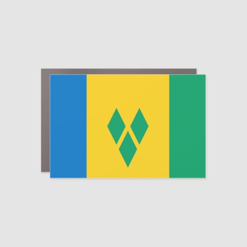 Saint Vincent and the Grenadines Flag Car Magnet