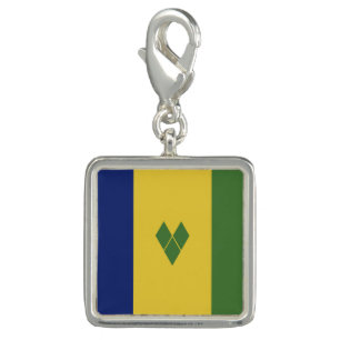 Saint Vincent and the Grenadines flag Charm