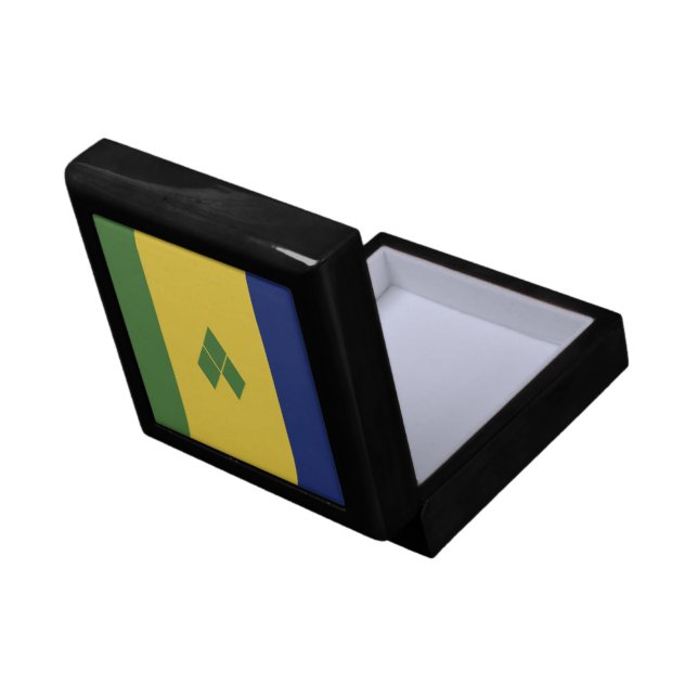 Saint Vincent and the Grenadines flag Gift Box (Back Open)