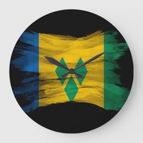 Saint Vincent and the Grenadines flag Large Clock