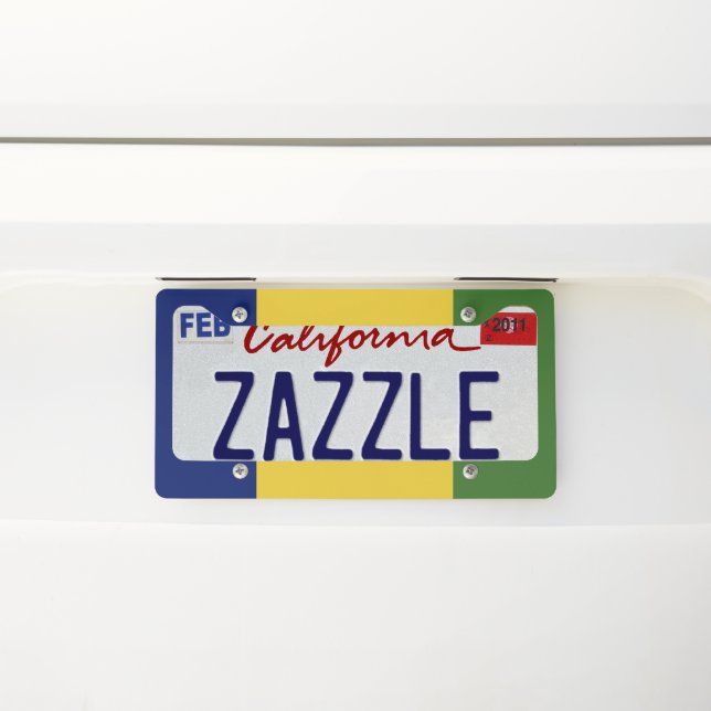 Saint Vincent and the Grenadines flag License Plate Frame (On Car)