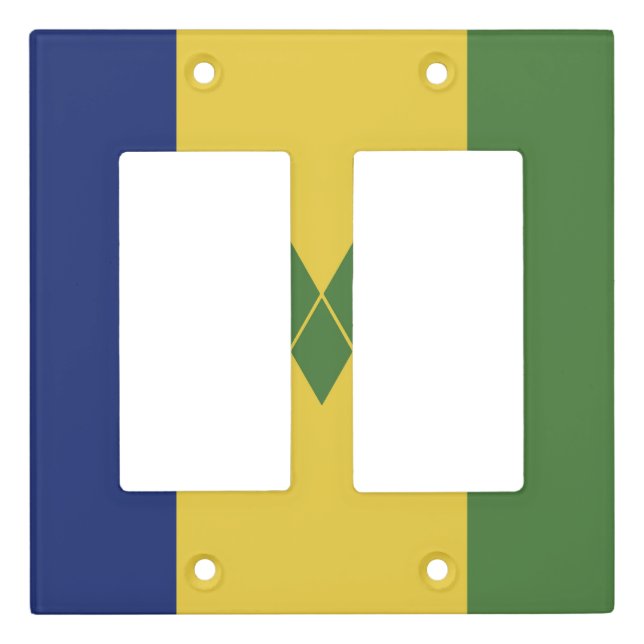 Saint Vincent and the Grenadines flag Light Switch Cover (Front)
