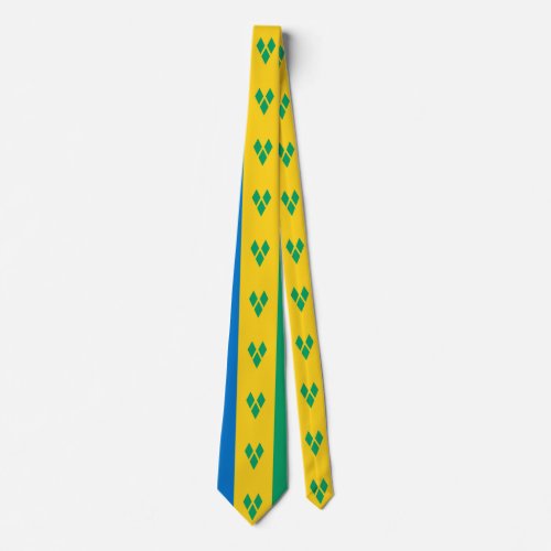 Saint Vincent and the Grenadines Flag Neck Tie