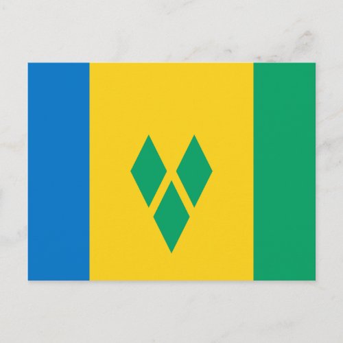 Saint Vincent and the Grenadines Flag Postcard