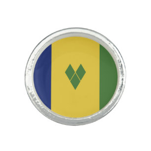 Saint Vincent and the Grenadines flag Ring