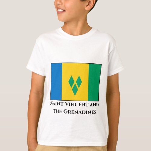 Saint Vincent and the Grenadines Flag T_Shirt