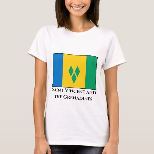 Saint Vincent and the Grenadines Flag T_Shirt