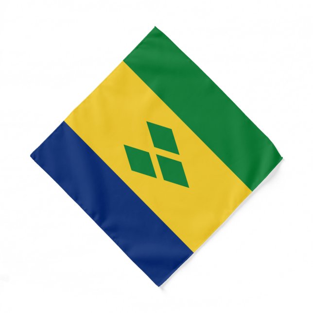 Saint Vincent and the Grenadines Flag Vincy Bandana (Front)