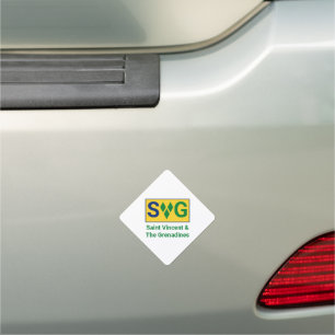 Saint Vincent and the Grenadines Flag Vincy Car Magnet