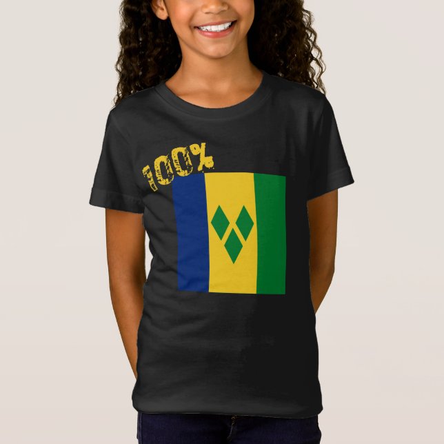 Saint Vincent and the Grenadines Flag Vincy T-Shirt (Front)