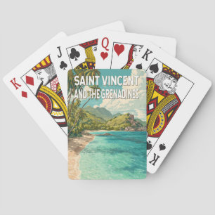 Saint Vincent and the Grenadines Illustration Poker Cards
