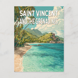 Saint Vincent and the Grenadines Illustration Postcard