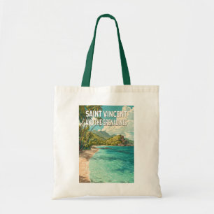 Saint Vincent and the Grenadines Illustration Tote Bag