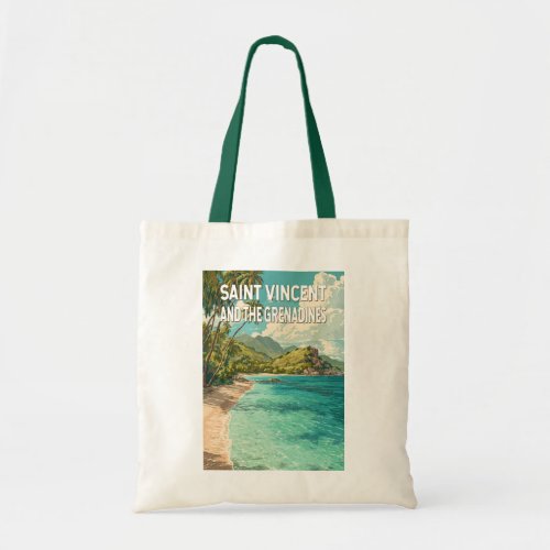 Saint Vincent and the Grenadines Illustration Tote Bag