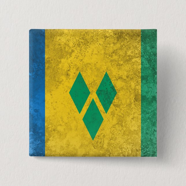 Saint Vincent and the Grenadines Pinback Button (Front)